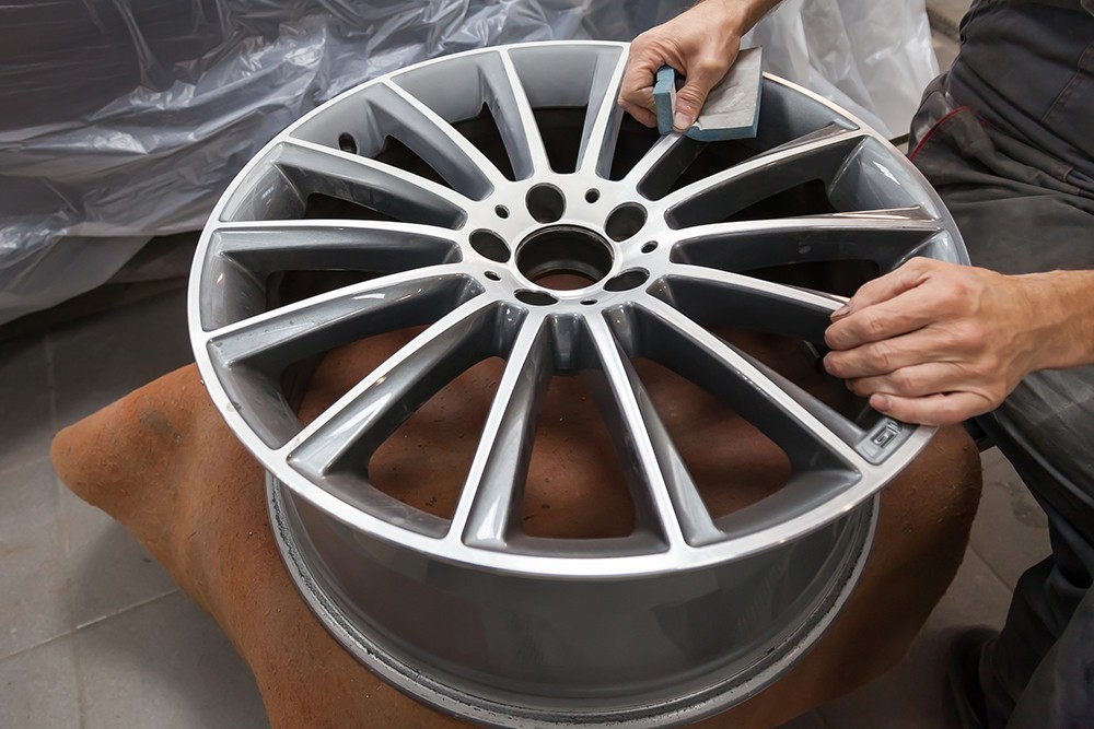 Professional repair restores luster to damages rims
